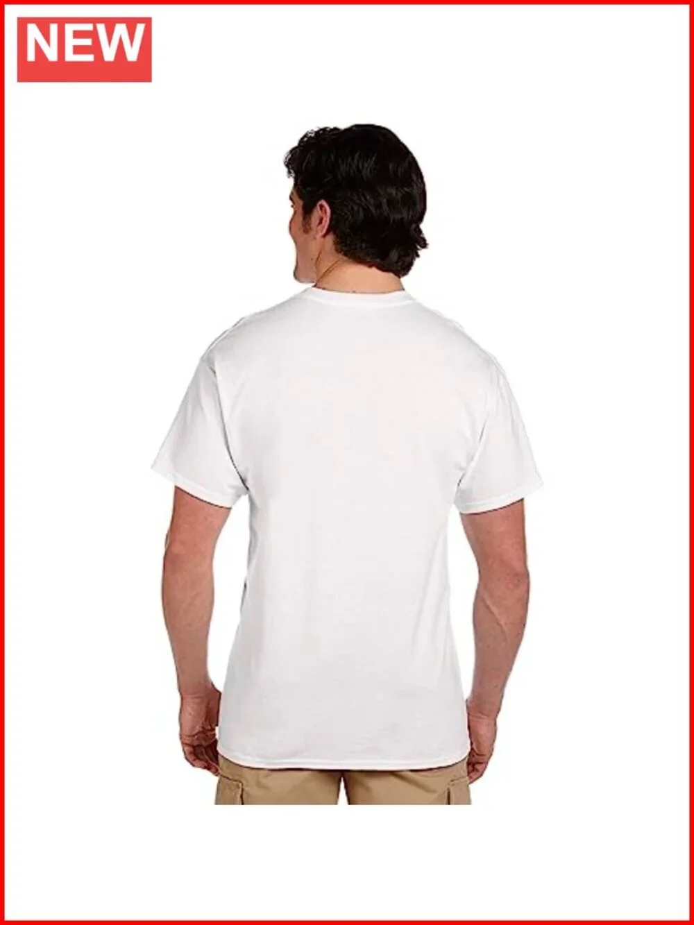 4 Pack Tag-Free Crew Neck Cotton Undershirts Moisture Wicking